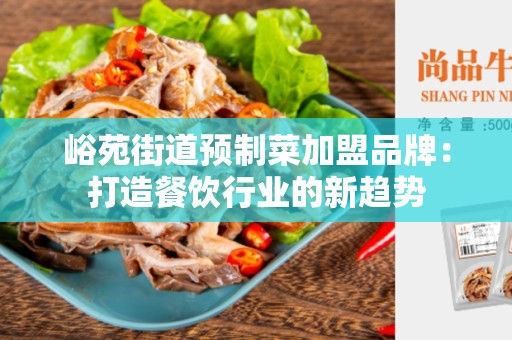峪苑街道预制菜加盟品牌：打造餐饮行业的新趋势