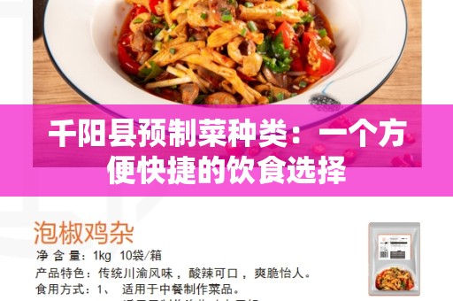 千阳县预制菜种类：一个方便快捷的饮食选择