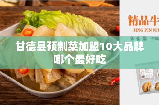 甘德县预制菜加盟10大品牌哪个最好吃