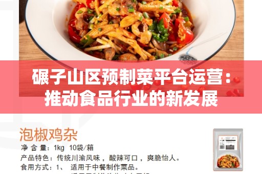 碾子山区预制菜平台运营：推动食品行业的新发展
