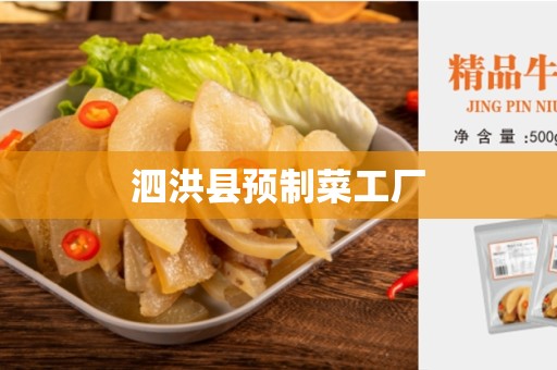 泗洪县预制菜工厂