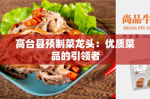 高台县预制菜龙头：优质菜品的引领者