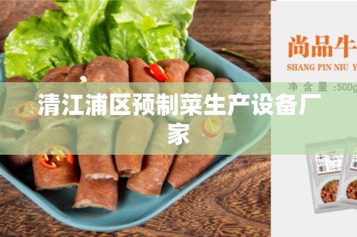 清江浦区预制菜生产设备厂家