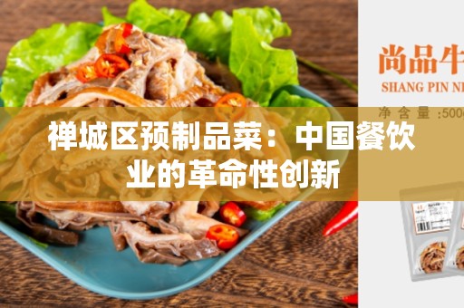 禅城区预制品菜：中国餐饮业的革命性创新