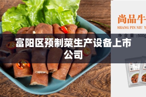 富阳区预制菜生产设备上市公司