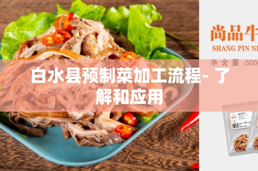 白水县预制菜加工流程- 了解和应用