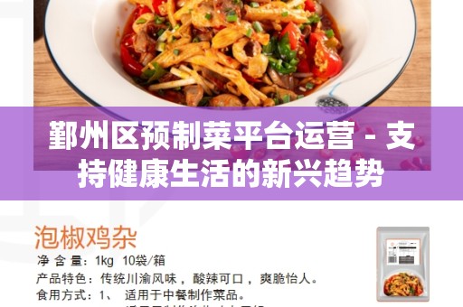 鄞州区预制菜平台运营 - 支持健康生活的新兴趋势