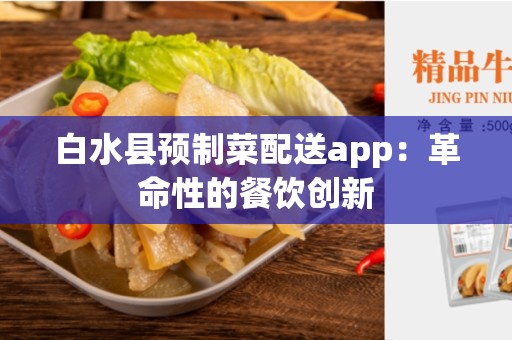 白水县预制菜配送app：革命性的餐饮创新