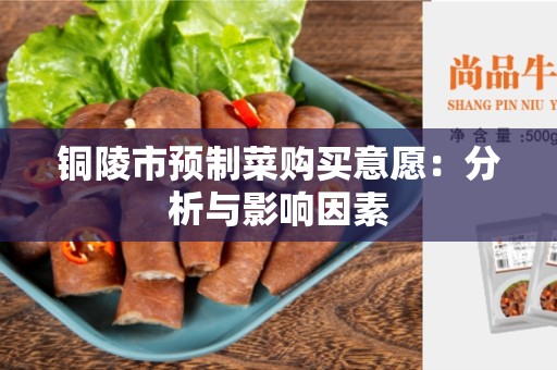 铜陵市预制菜购买意愿：分析与影响因素