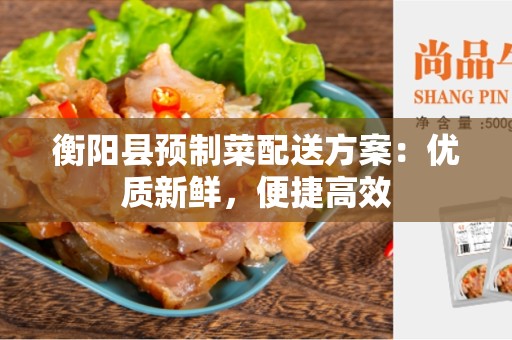 衡阳县预制菜配送方案：优质新鲜，便捷高效