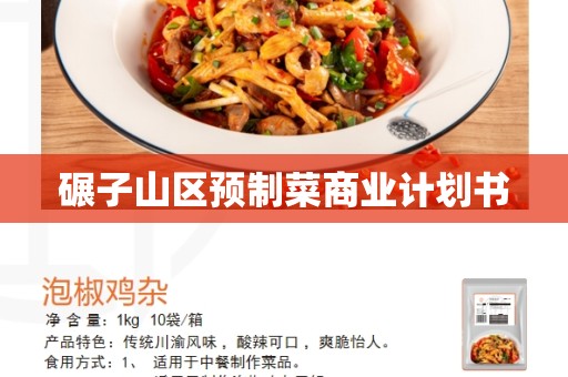 碾子山区预制菜商业计划书