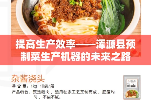提高生产效率——浑源县预制菜生产机器的未来之路