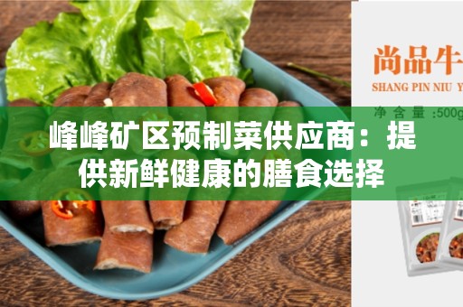 峰峰矿区预制菜供应商：提供新鲜健康的膳食选择