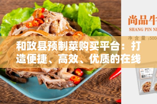 和政县预制菜购买平台：打造便捷、高效、优质的在线预制菜购物体验