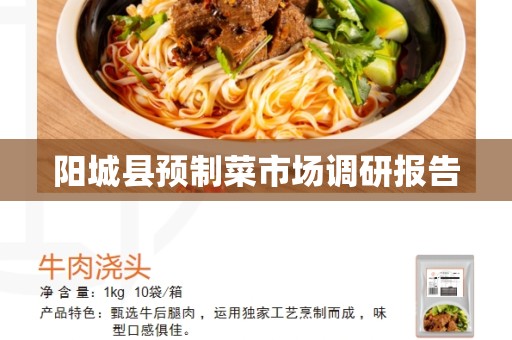 阳城县预制菜市场调研报告