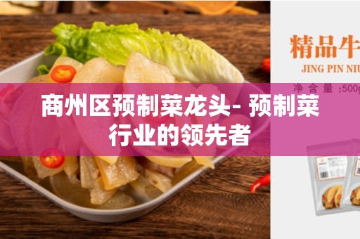 商州区预制菜龙头- 预制菜行业的领先者