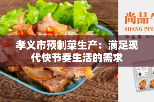 孝义市预制菜生产：满足现代快节奏生活的需求