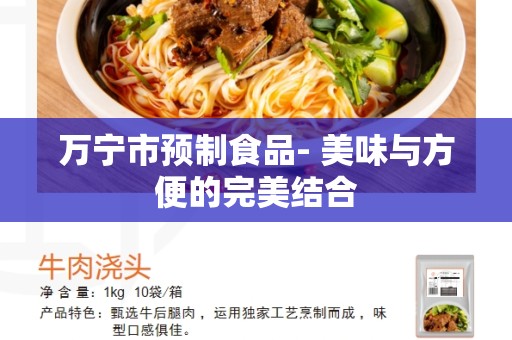 万宁市预制食品- 美味与方便的完美结合