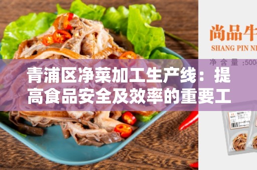 青浦区净菜加工生产线：提高食品安全及效率的重要工具