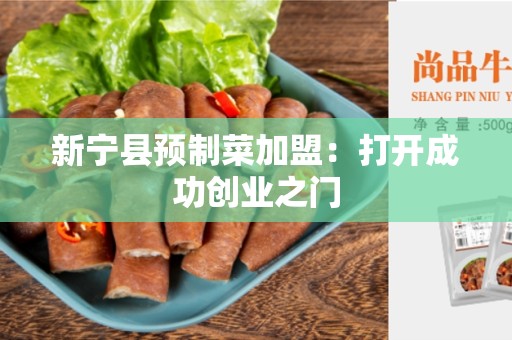 新宁县预制菜加盟：打开成功创业之门