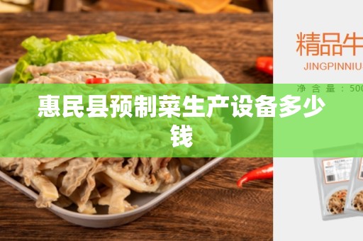 惠民县预制菜生产设备多少钱