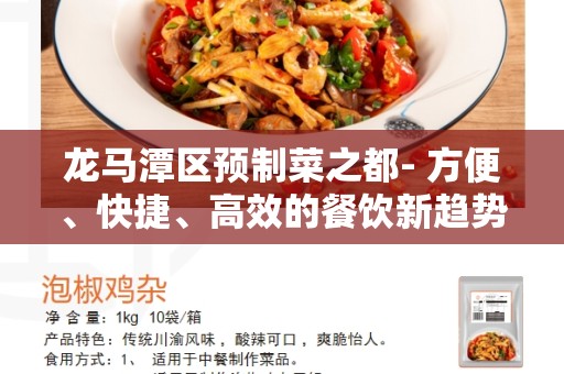 龙马潭区预制菜之都- 方便、快捷、高效的餐饮新趋势