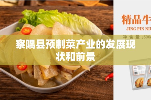 察隅县预制菜产业的发展现状和前景