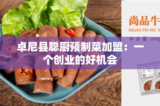 卓尼县聪厨预制菜加盟：一个创业的好机会