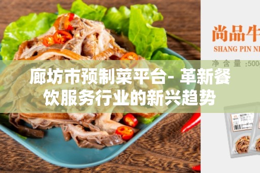 廊坊市预制菜平台- 革新餐饮服务行业的新兴趋势