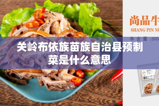 关岭布依族苗族自治县预制菜是什么意思