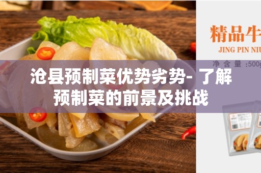 沧县预制菜优势劣势- 了解预制菜的前景及挑战
