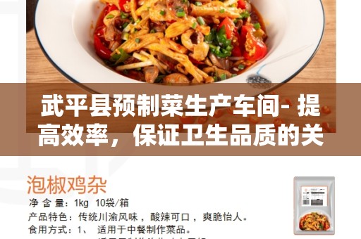 武平县预制菜生产车间- 提高效率，保证卫生品质的关键环节