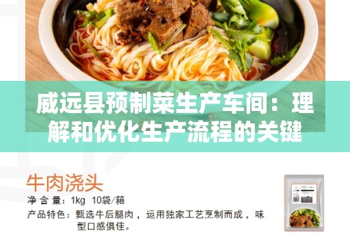 威远县预制菜生产车间：理解和优化生产流程的关键
