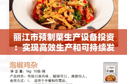 丽江市预制菜生产设备投资：实现高效生产和可持续发展的关键