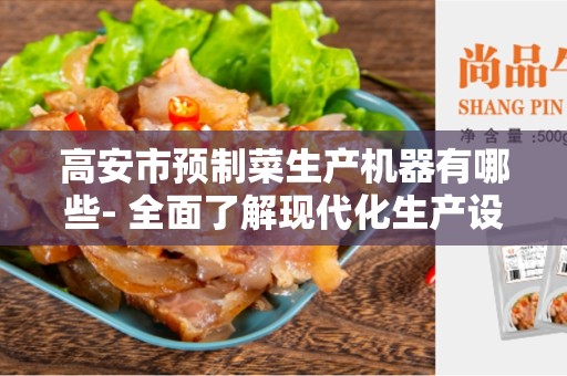 高安市预制菜生产机器有哪些- 全面了解现代化生产设备