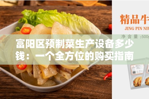 富阳区预制菜生产设备多少钱：一个全方位的购买指南