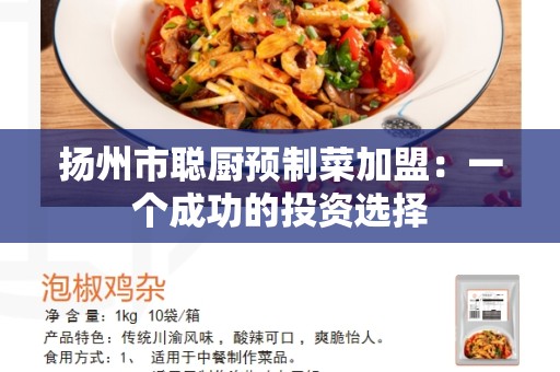 扬州市聪厨预制菜加盟：一个成功的投资选择