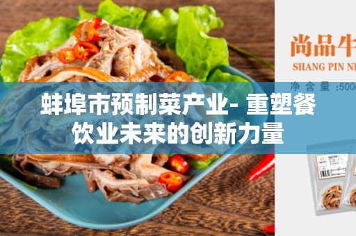蚌埠市预制菜产业- 重塑餐饮业未来的创新力量