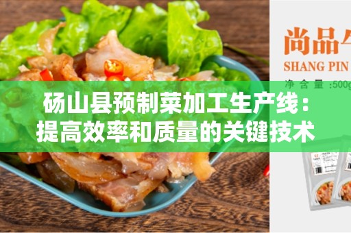 砀山县预制菜加工生产线：提高效率和质量的关键技术