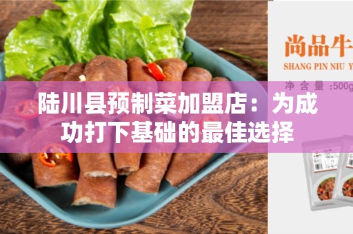 陆川县预制菜加盟店：为成功打下基础的最佳选择