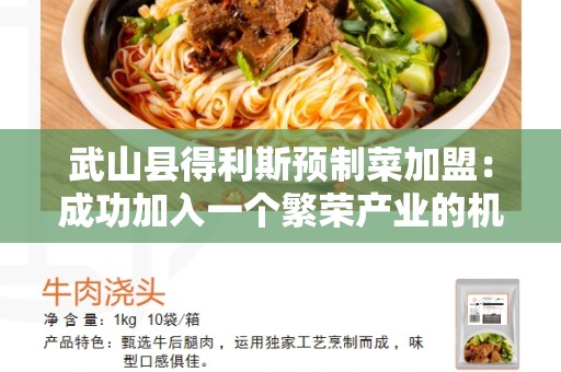 武山县得利斯预制菜加盟：成功加入一个繁荣产业的机会
