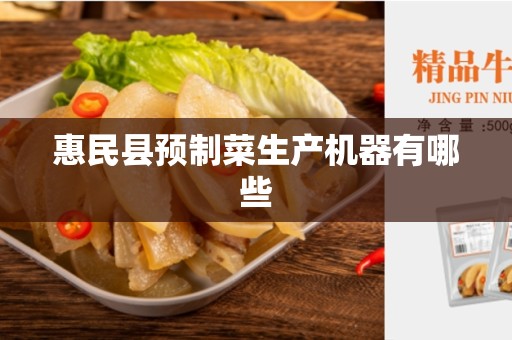 惠民县预制菜生产机器有哪些
