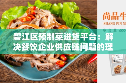 碧江区预制菜进货平台：解决餐饮企业供应链问题的理想选择