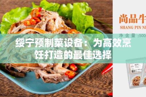 绥宁预制菜设备：为高效烹饪打造的最佳选择