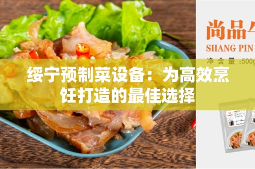 绥宁预制菜设备：为高效烹饪打造的最佳选择