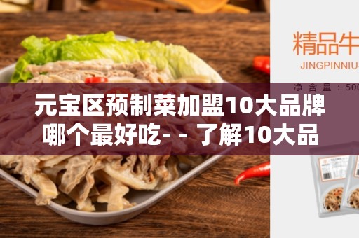 元宝区预制菜加盟10大品牌哪个最好吃- - 了解10大品牌的美食体验