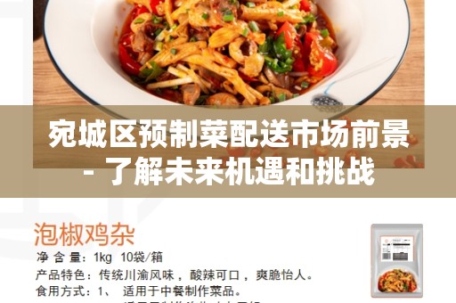 宛城区预制菜配送市场前景- 了解未来机遇和挑战