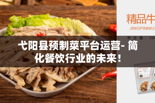 弋阳县预制菜平台运营- 简化餐饮行业的未来！