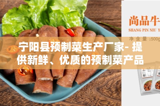 宁阳县预制菜生产厂家- 提供新鲜、优质的预制菜产品