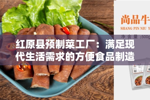 红原县预制菜工厂：满足现代生活需求的方便食品制造者